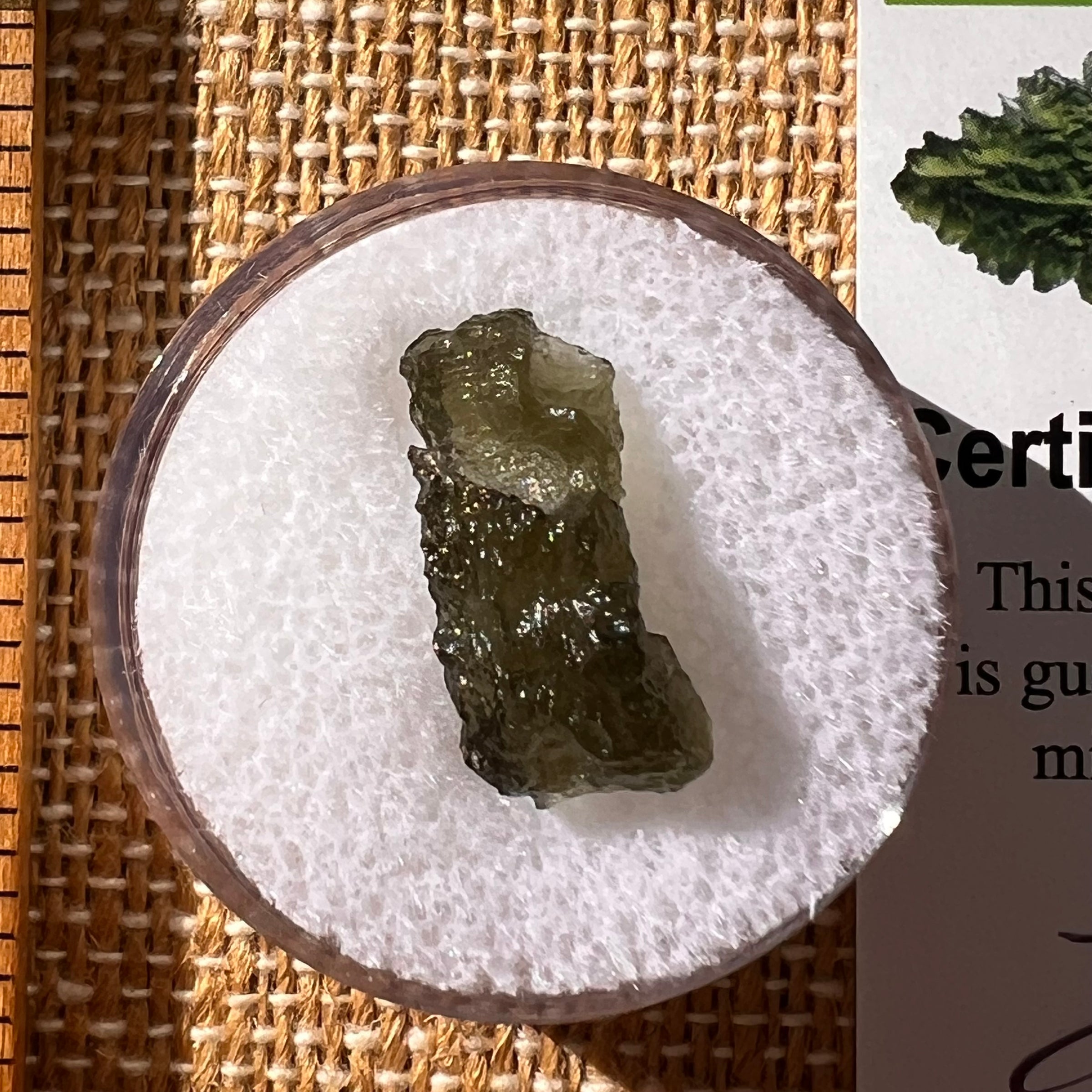 Moldavite 0.7 grams #2250-Moldavite Life