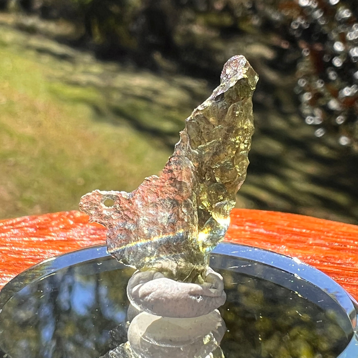 Moldavite 0.7 grams #2328-Moldavite Life