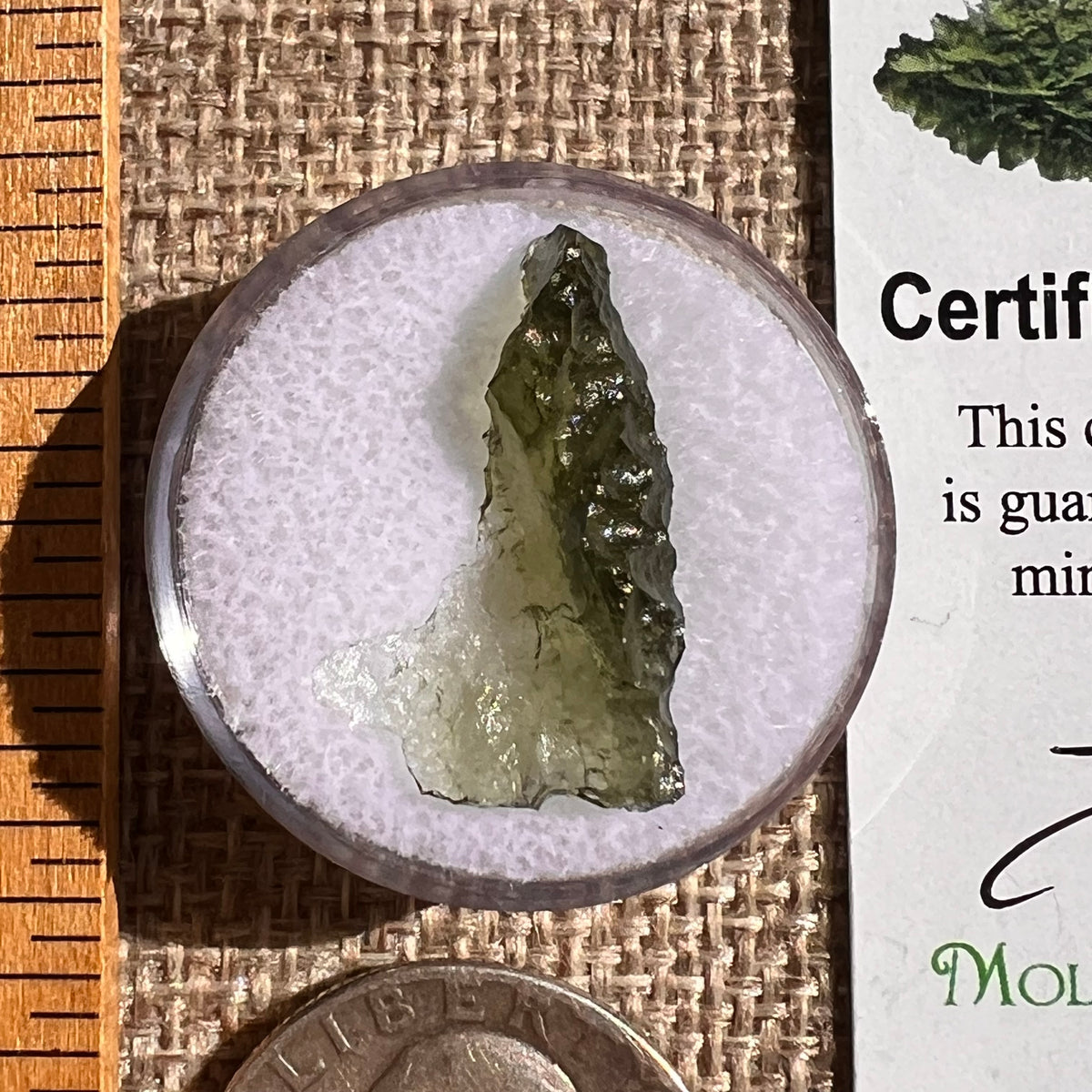 Moldavite 0.7 grams #2328-Moldavite Life
