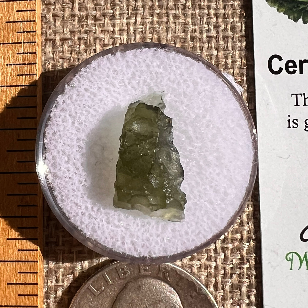 Moldavite 0.7 grams #2344-Moldavite Life