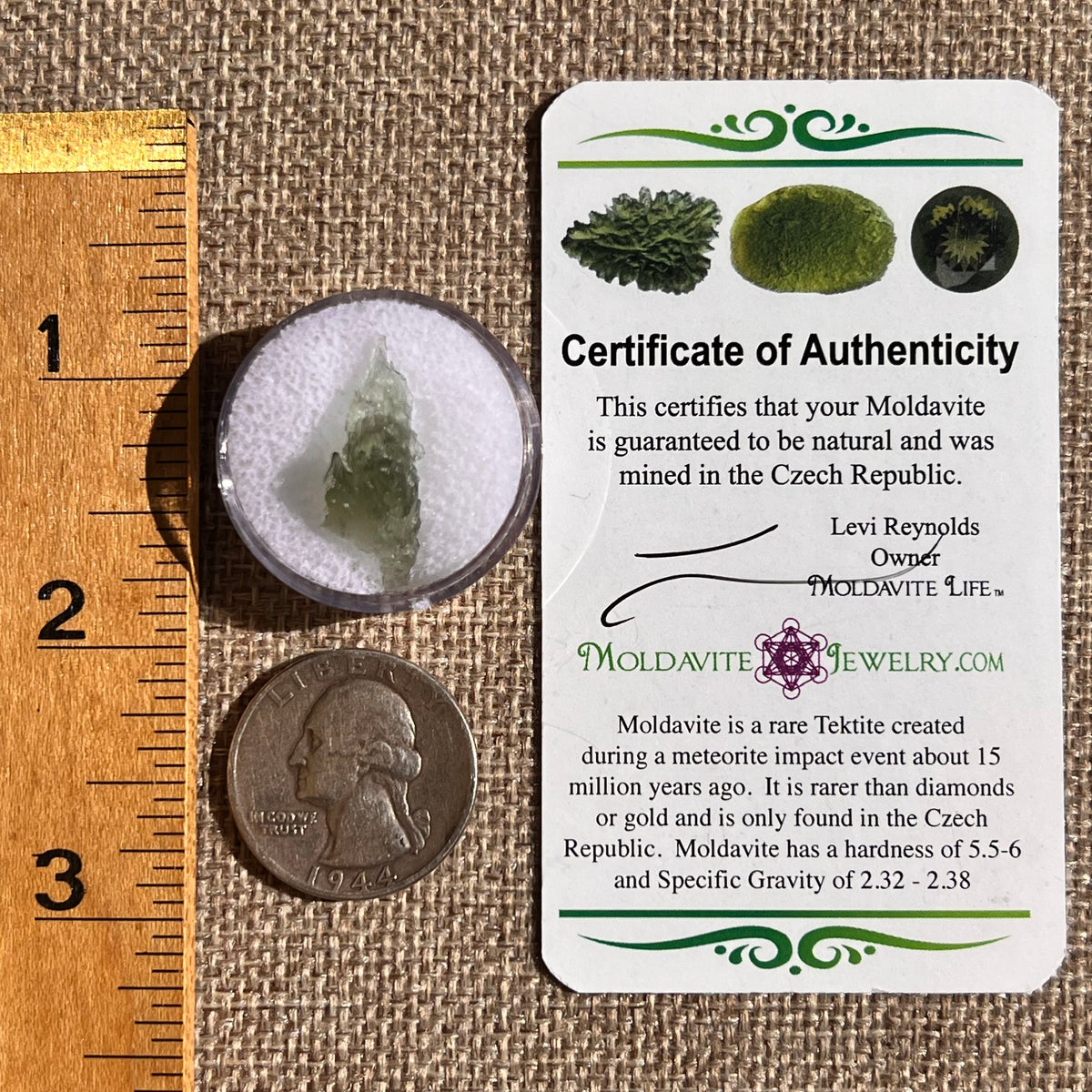 Moldavite 0.7 grams #2345-Moldavite Life