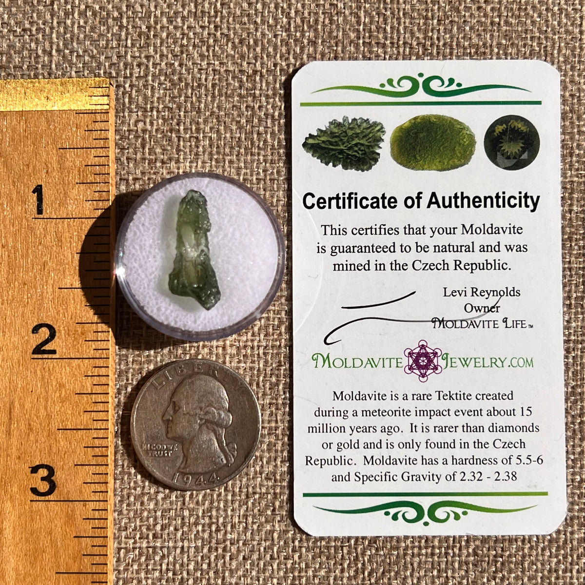 Moldavite 0.7 grams #2347-Moldavite Life