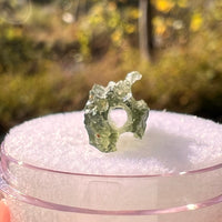 Moldavite 0.7 grams Natural Hole #2294-Moldavite Life