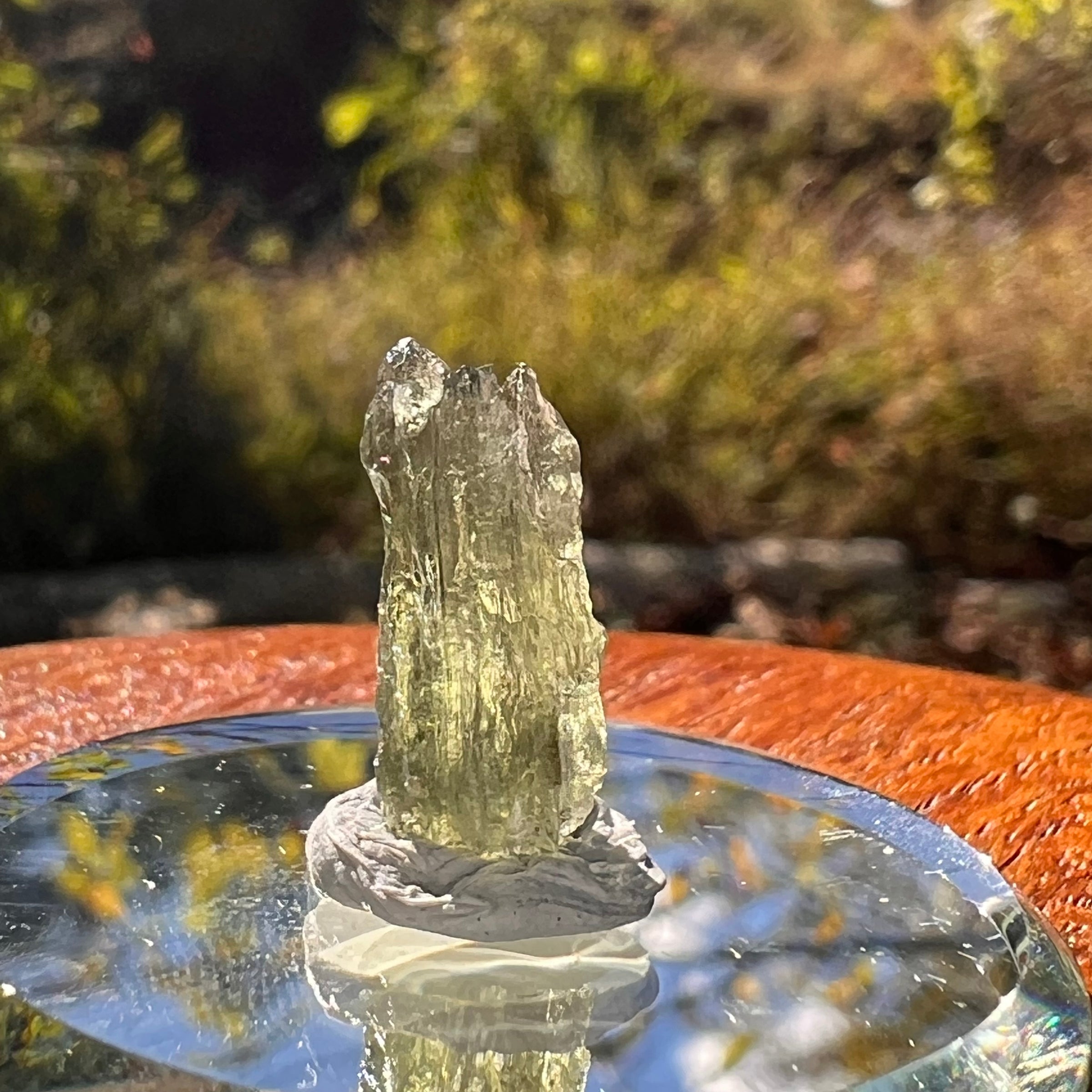 Moldavite 0.7 grams Natural Hole #2294-Moldavite Life