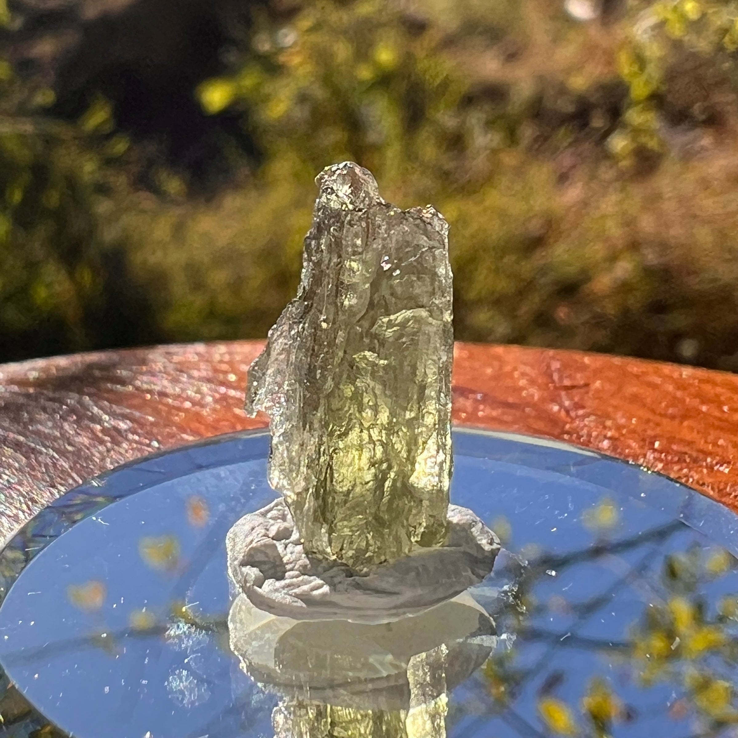 Moldavite 0.7 grams Natural Hole #2294-Moldavite Life