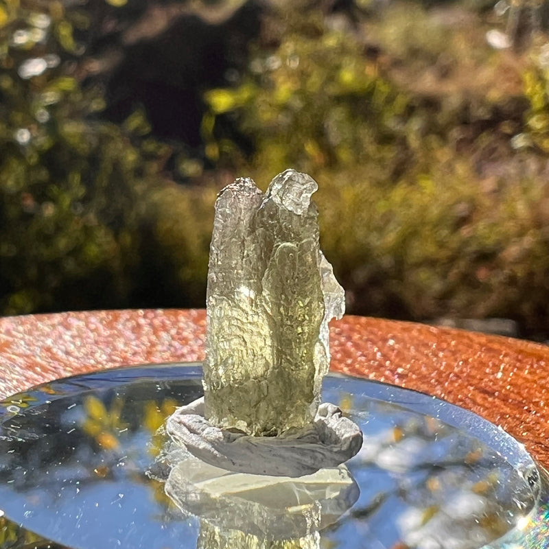 Moldavite 0.7 grams Natural Hole #2294-Moldavite Life