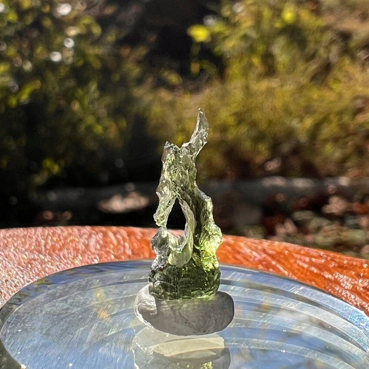 Moldavite 0.7 grams Natural Hole #2296-Moldavite Life