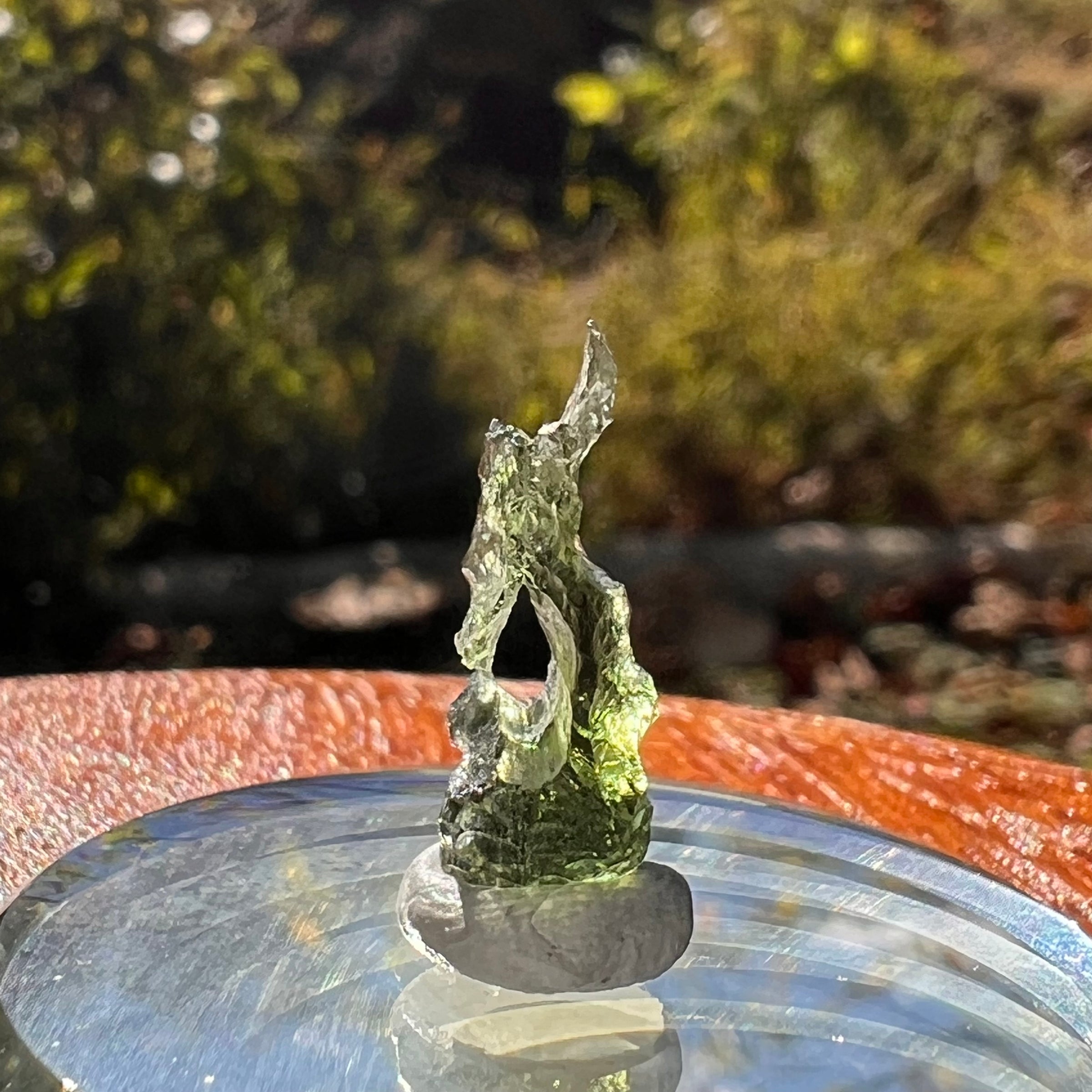 Moldavite 0.7 grams Natural Hole #2296-Moldavite Life