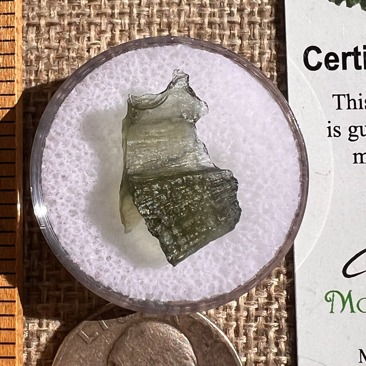 Moldavite 0.8 gram #2333-Moldavite Life