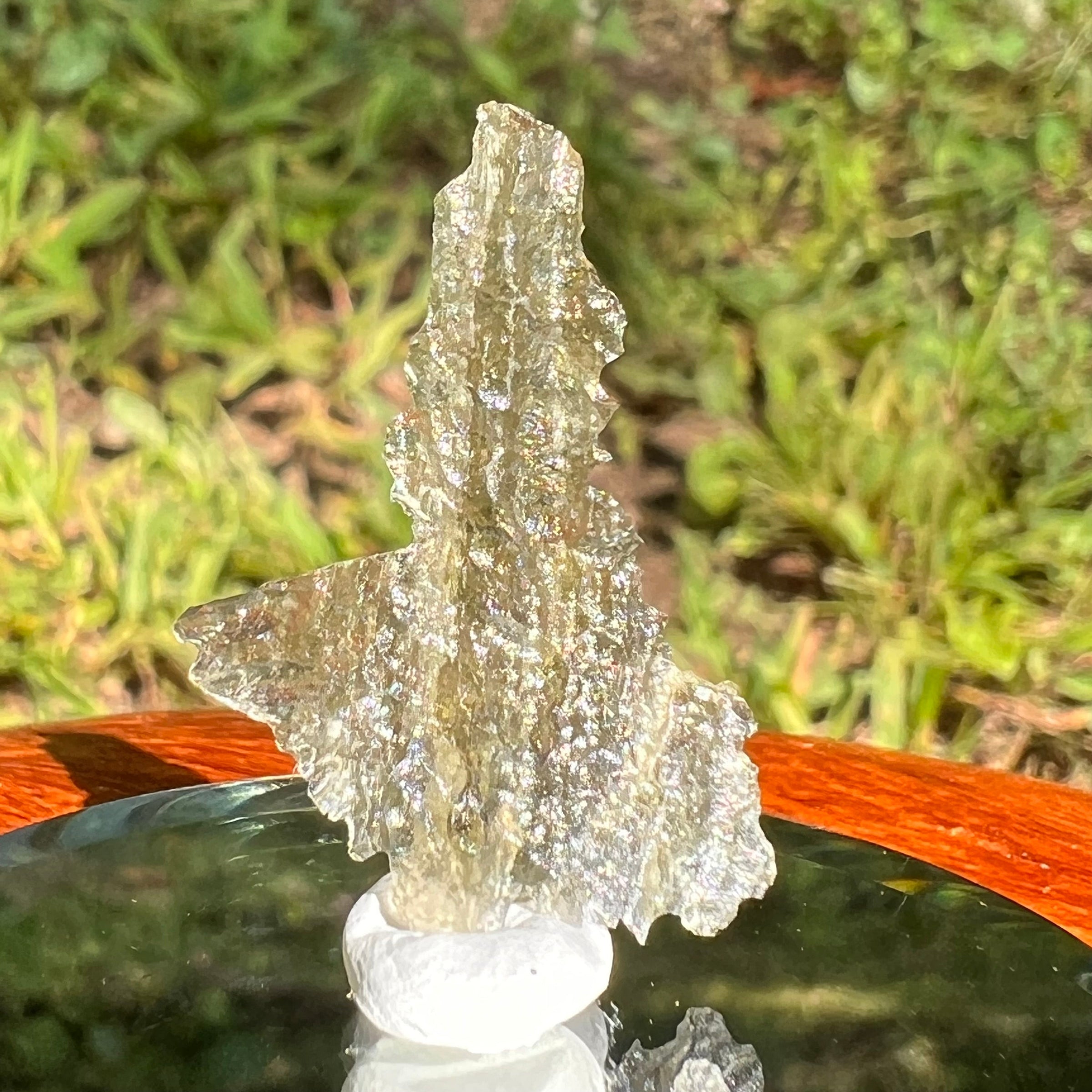 Moldavite 0.8 grams #1677-Moldavite Life