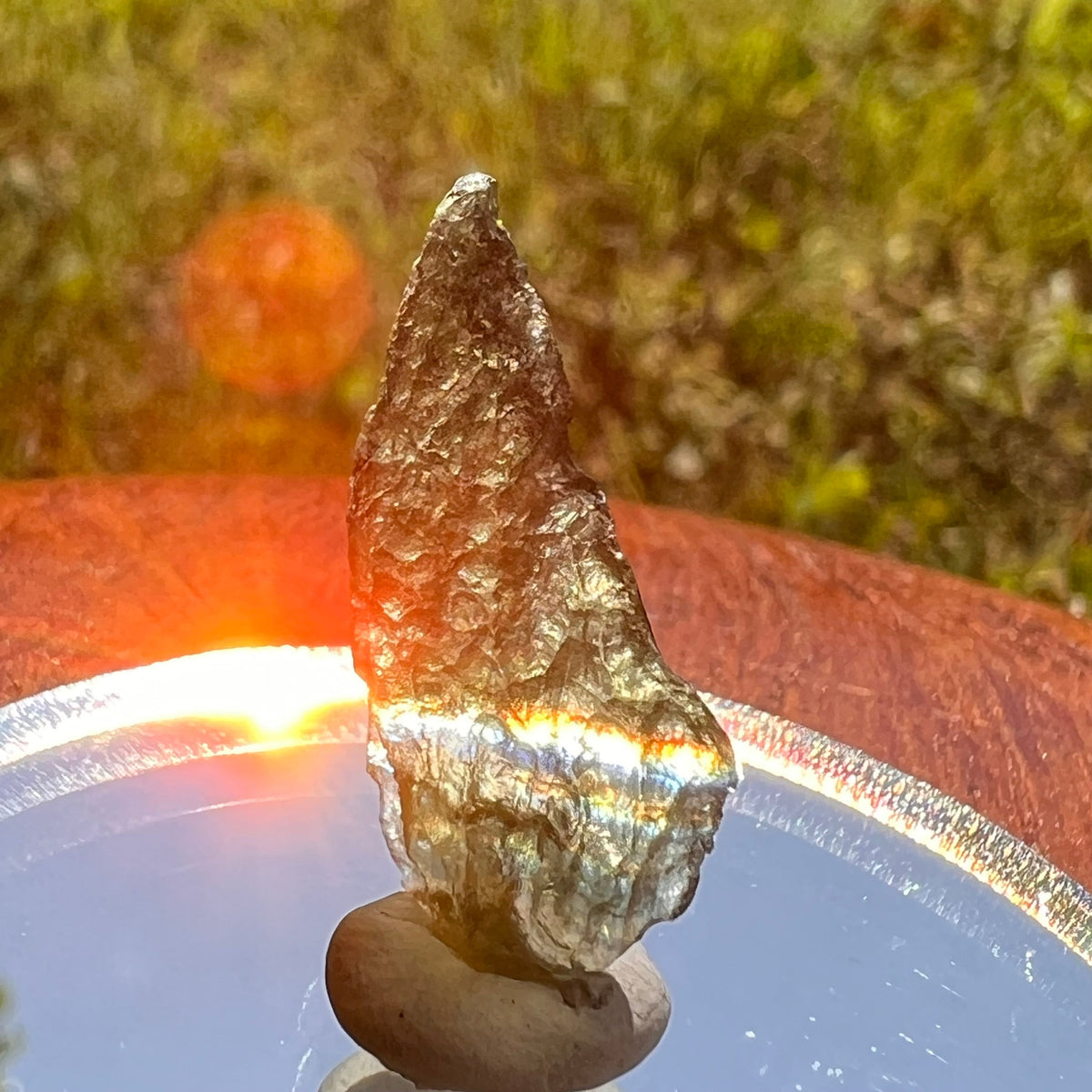 Moldavite 0.8 grams #1678-Moldavite Life