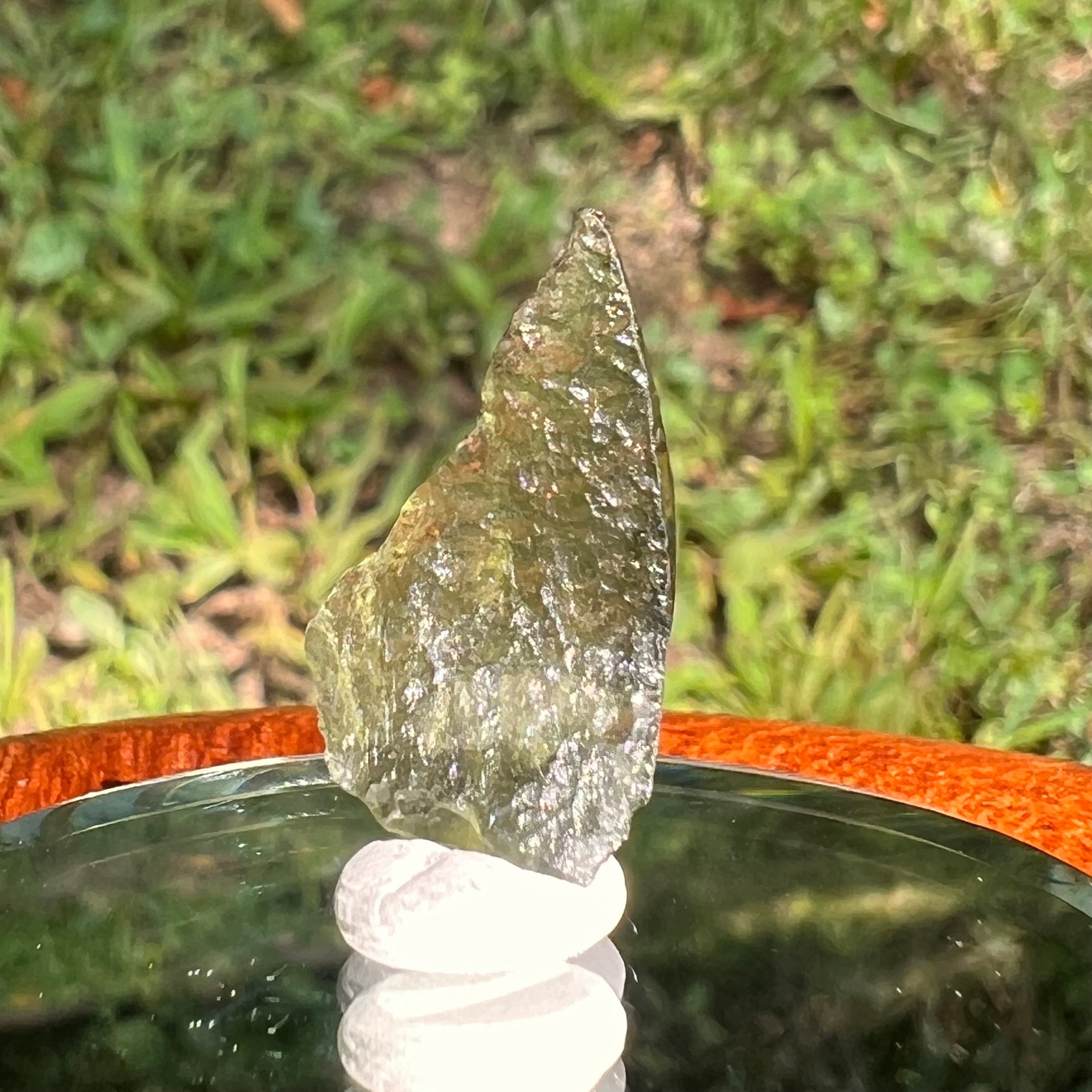 Moldavite 0.8 grams #1678-Moldavite Life