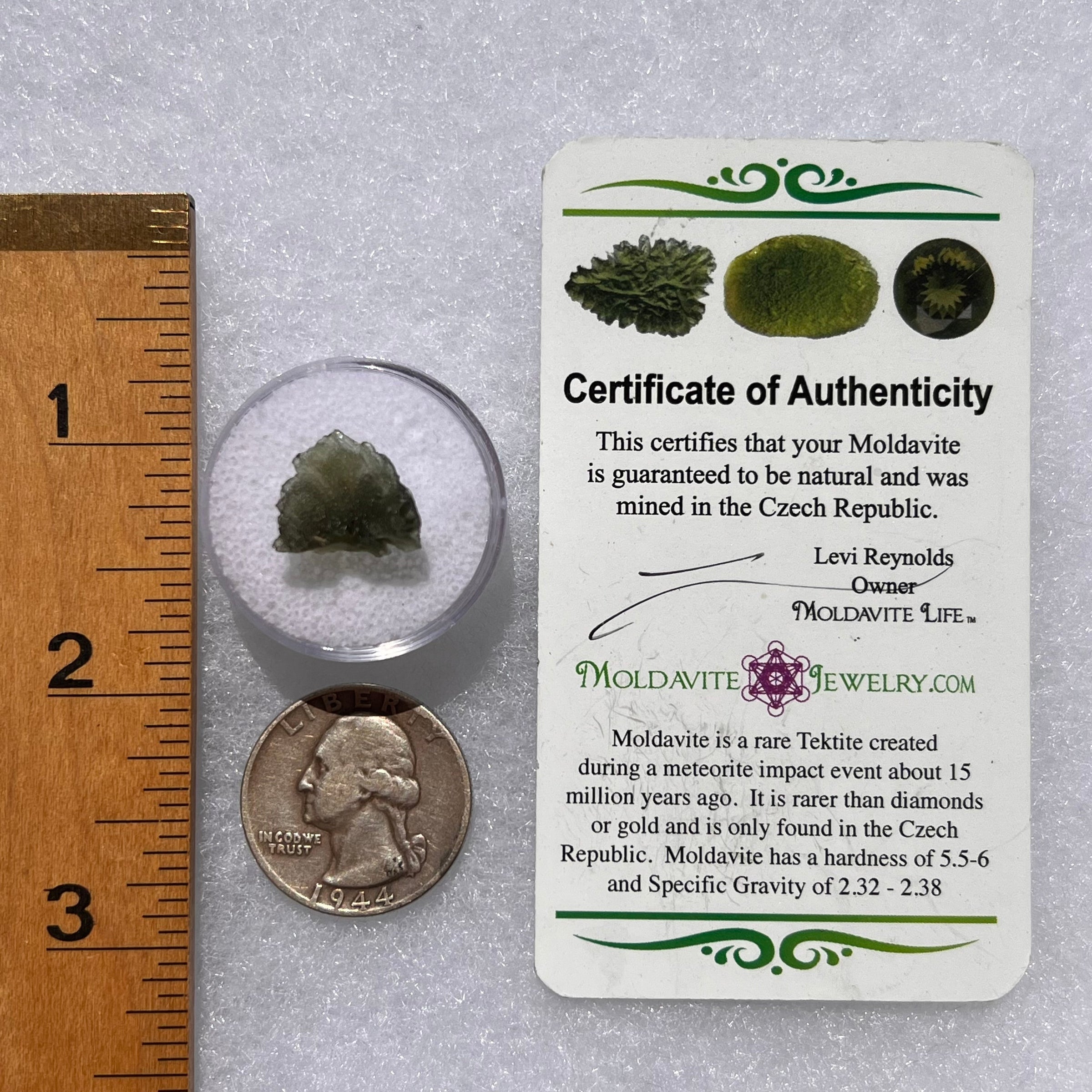 Moldavite 0.8 grams #1833-Moldavite Life