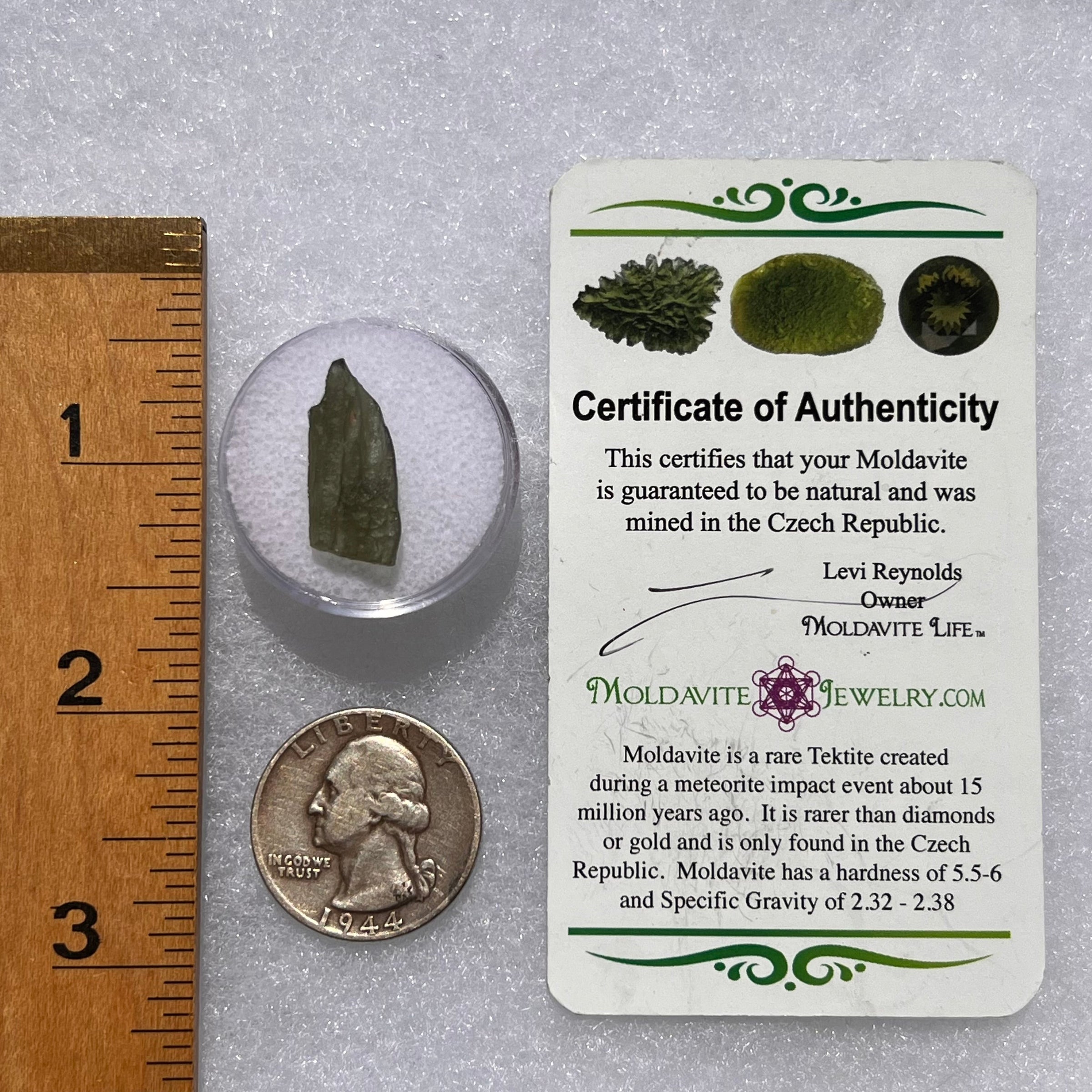 Moldavite 0.8 grams #1841-Moldavite Life