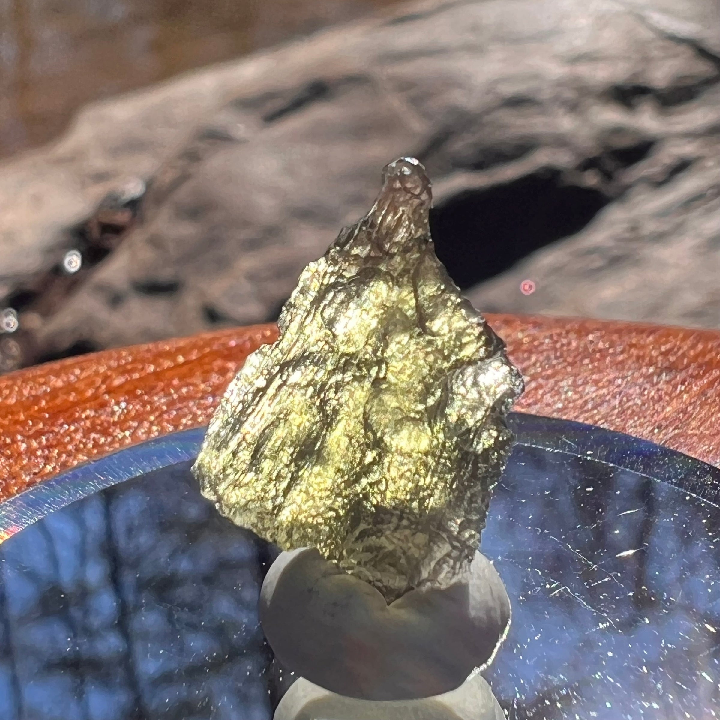 Moldavite 0.8 grams #1878-Moldavite Life