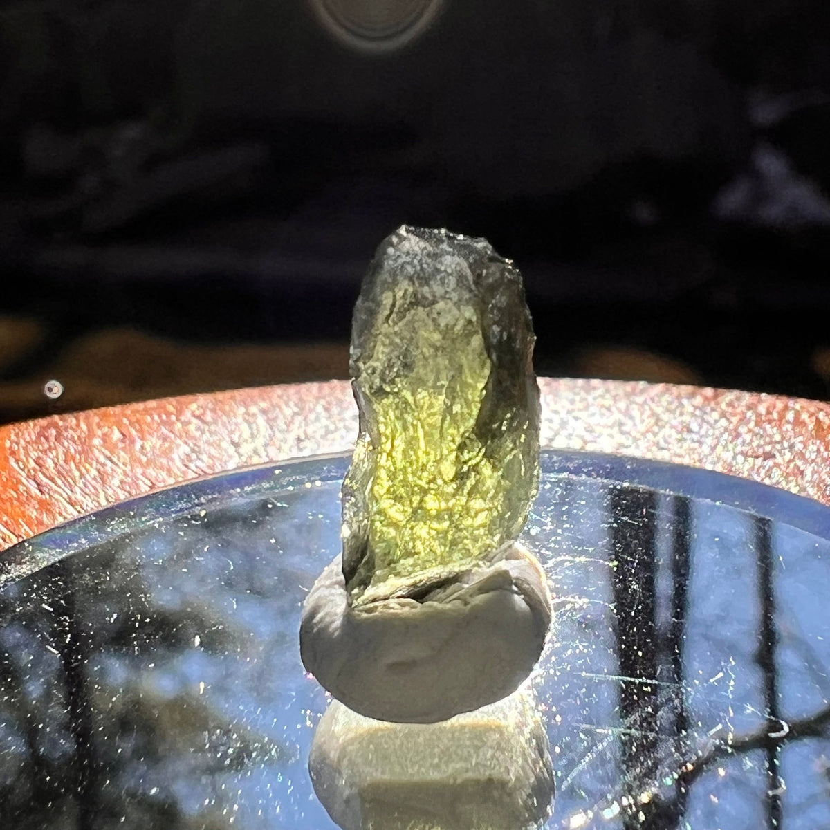 Moldavite 0.8 grams #1882-Moldavite Life