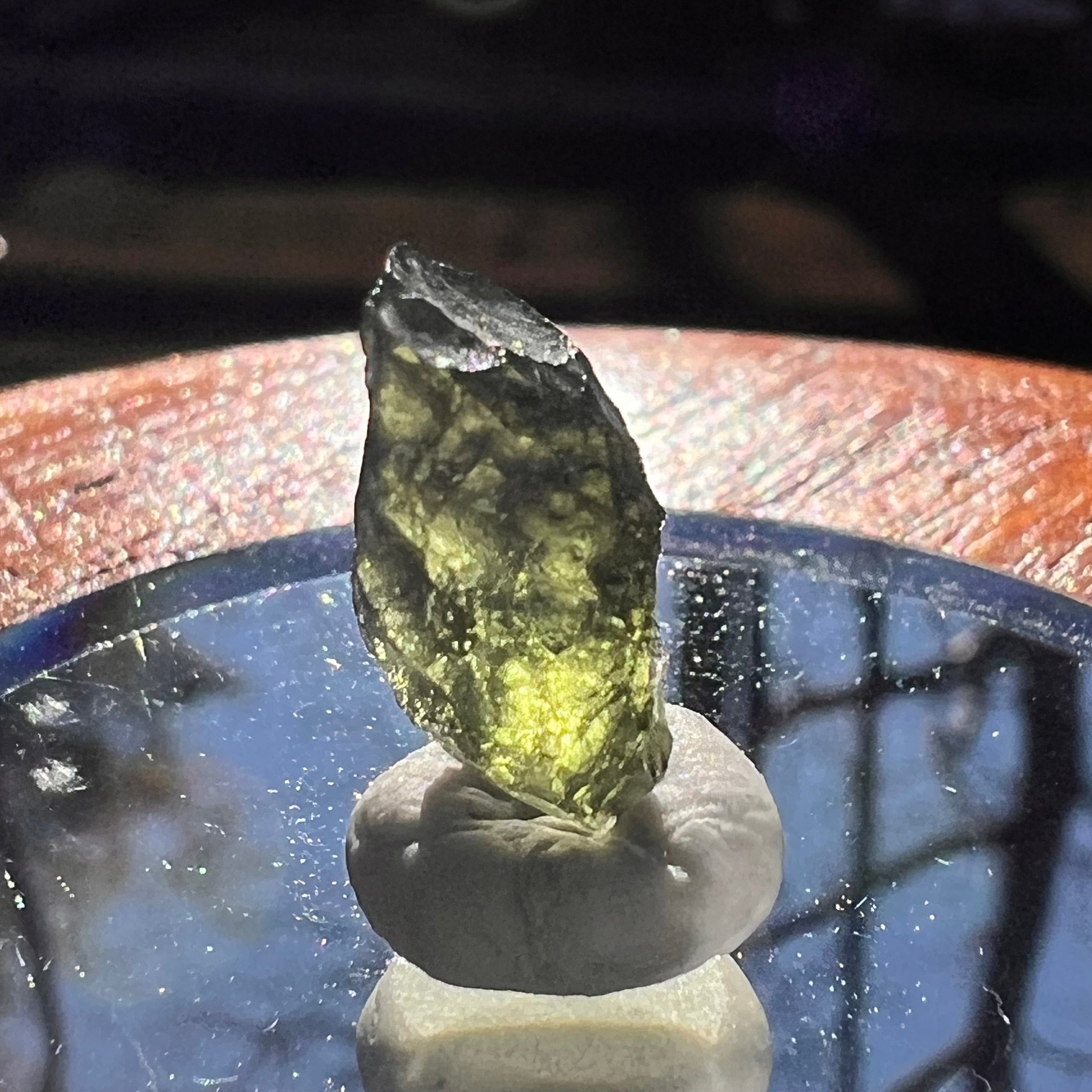 Moldavite 0.8 grams #1882-Moldavite Life