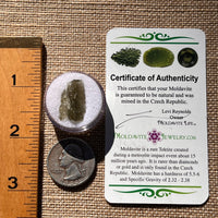 Moldavite 0.8 grams #1885-Moldavite Life
