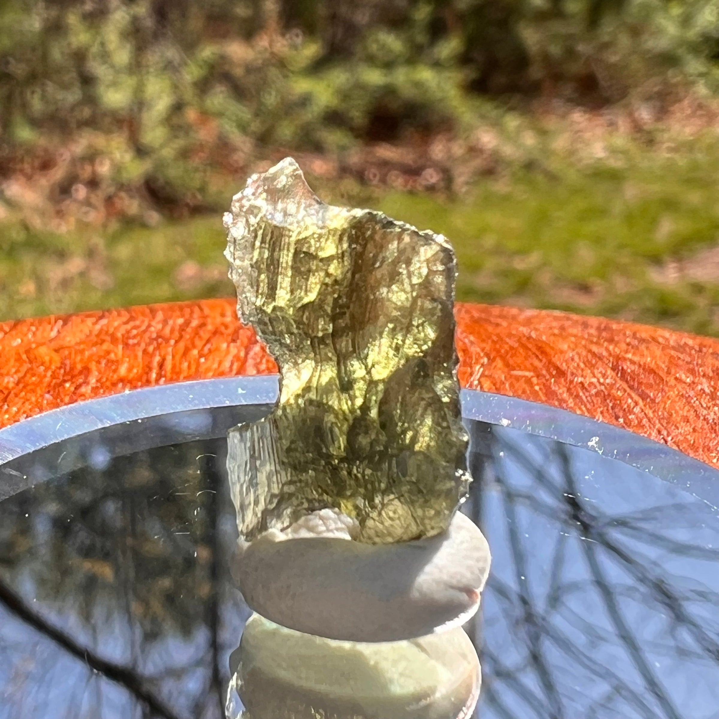 Moldavite 0.8 grams #1998-Moldavite Life