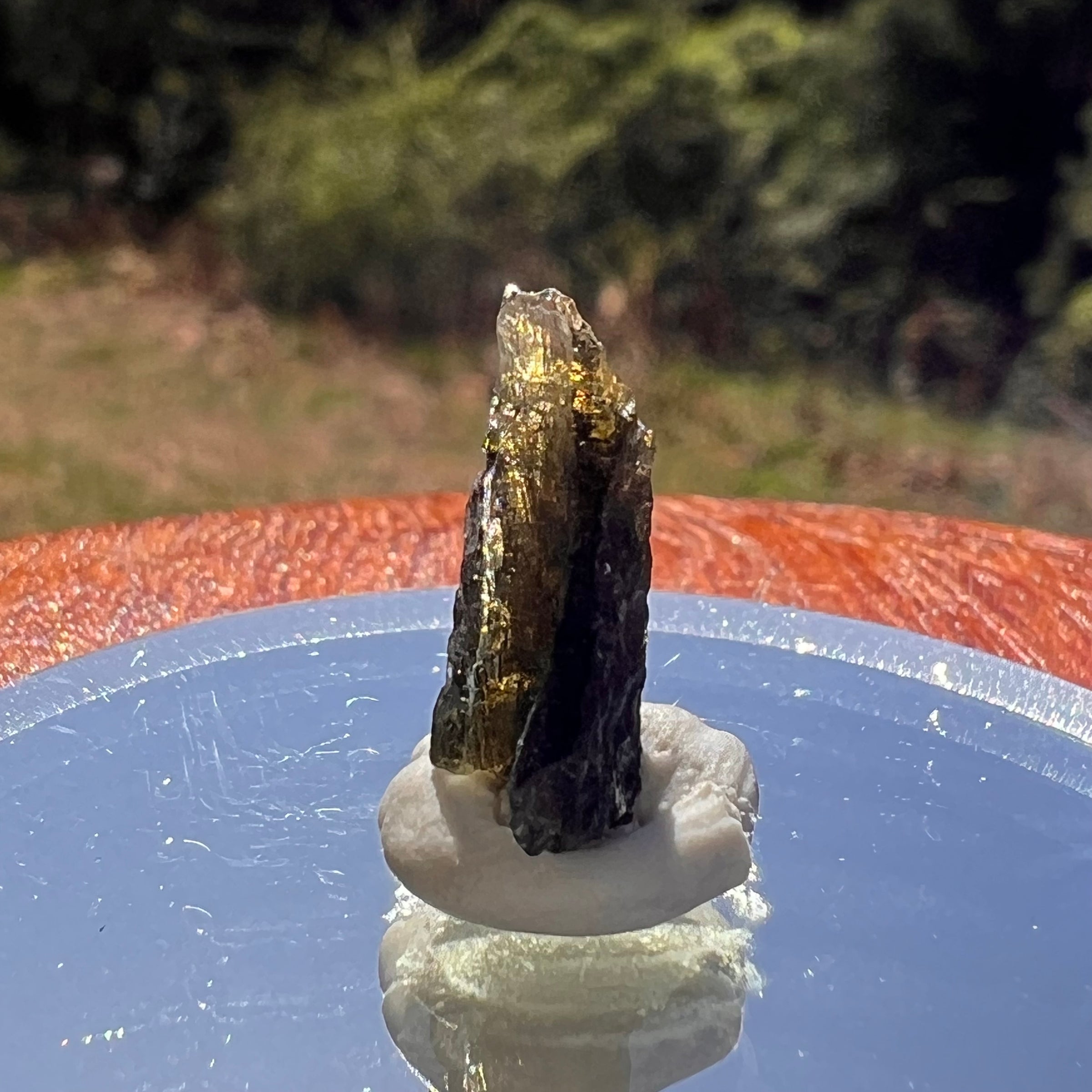 Moldavite 0.8 grams #2013-Moldavite Life