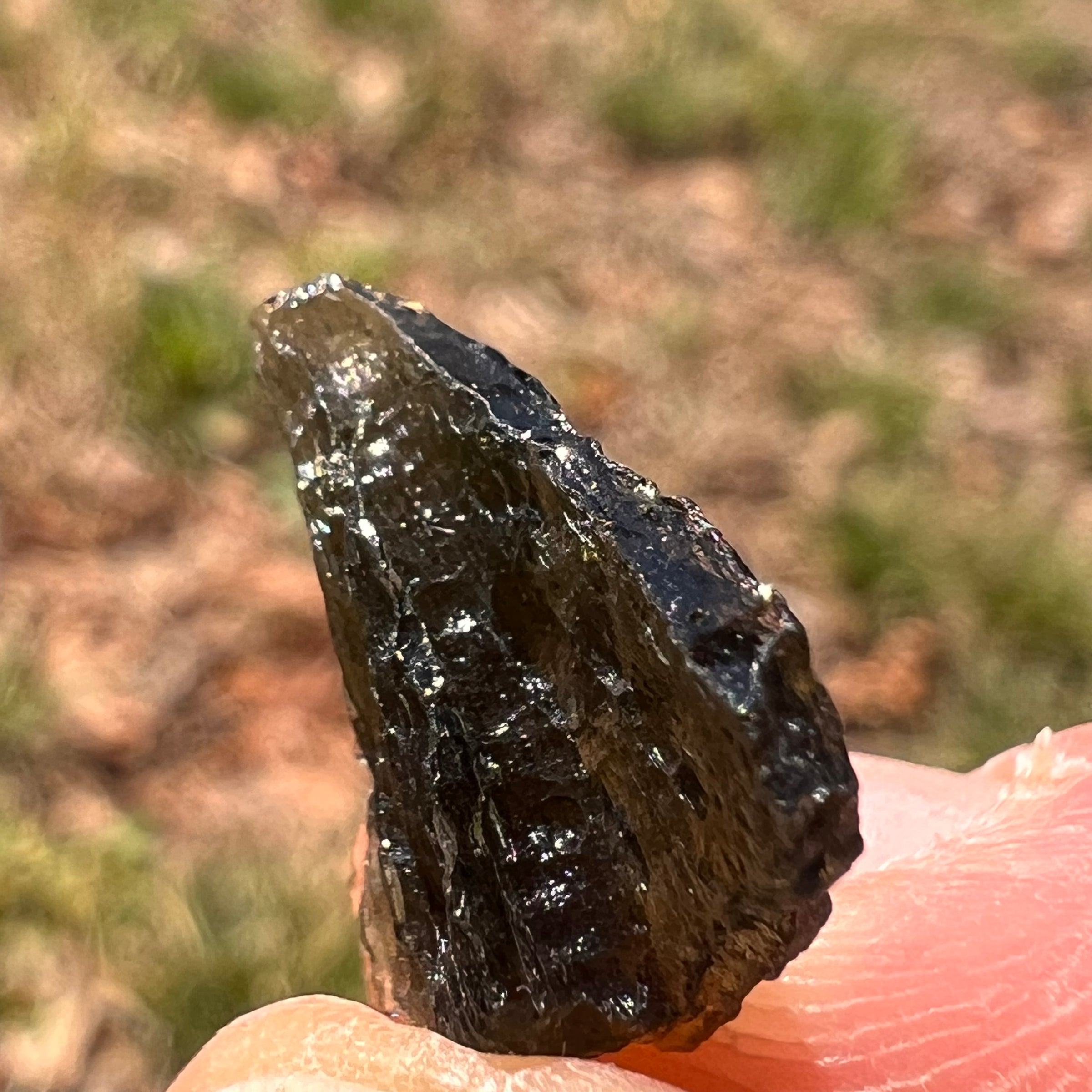 Moldavite 0.8 grams #2013-Moldavite Life