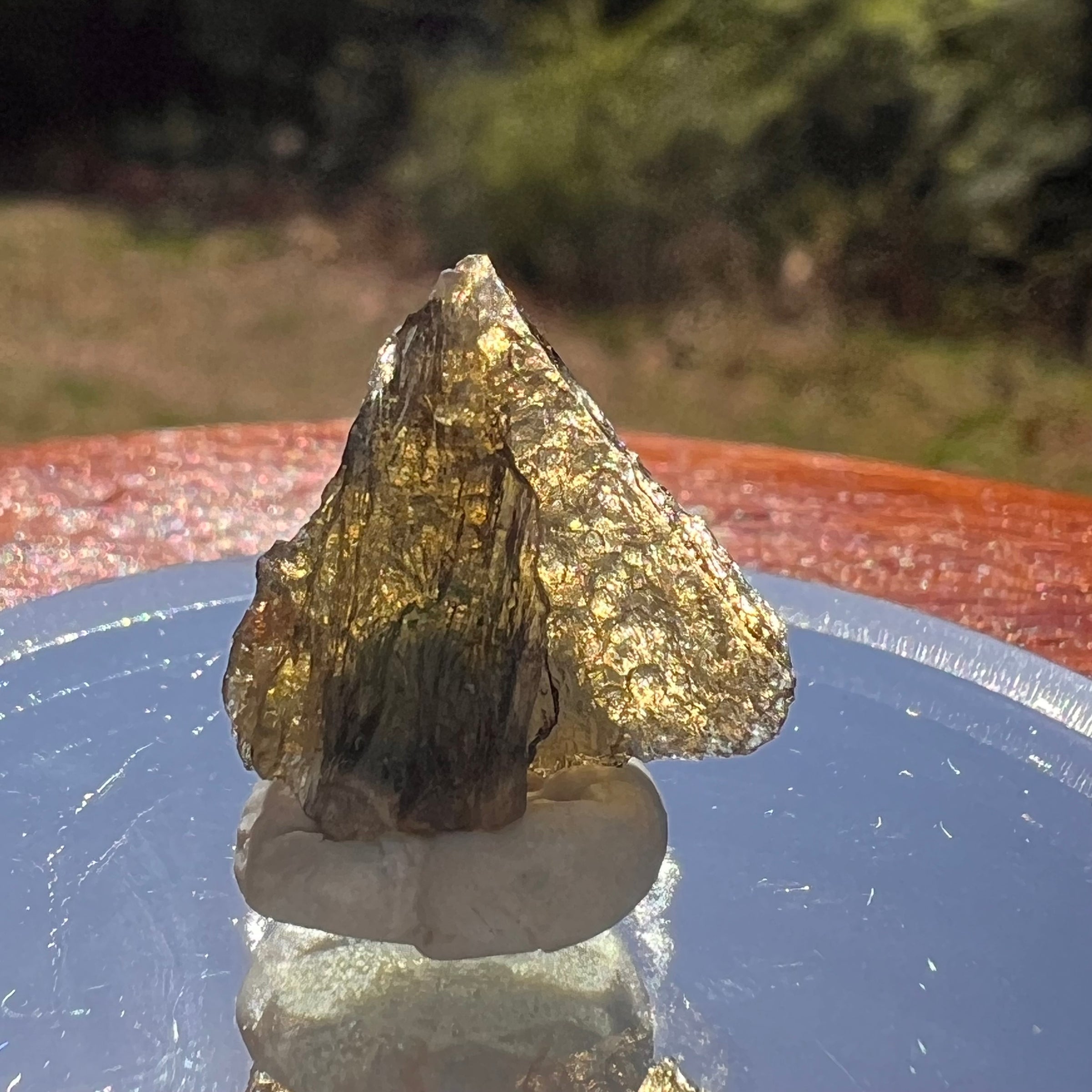 Moldavite 0.8 grams #2013-Moldavite Life