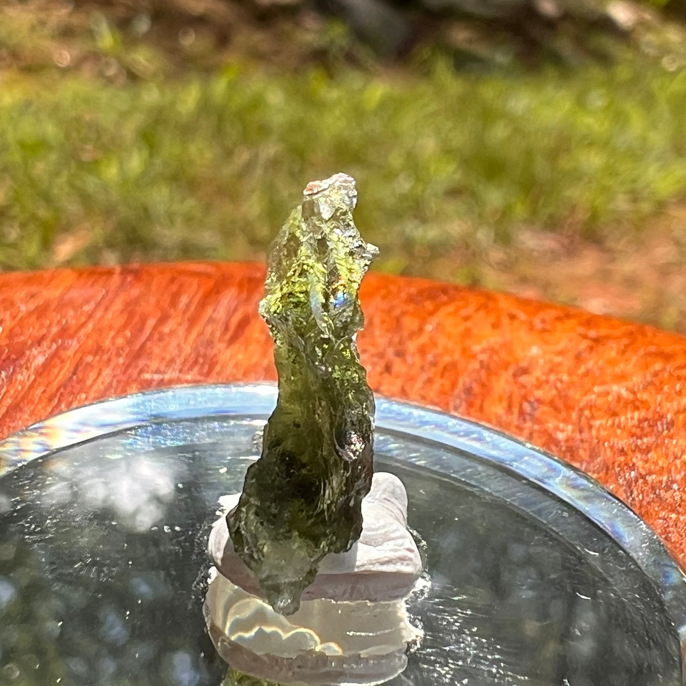 Moldavite 0.8 grams #2078-Moldavite Life