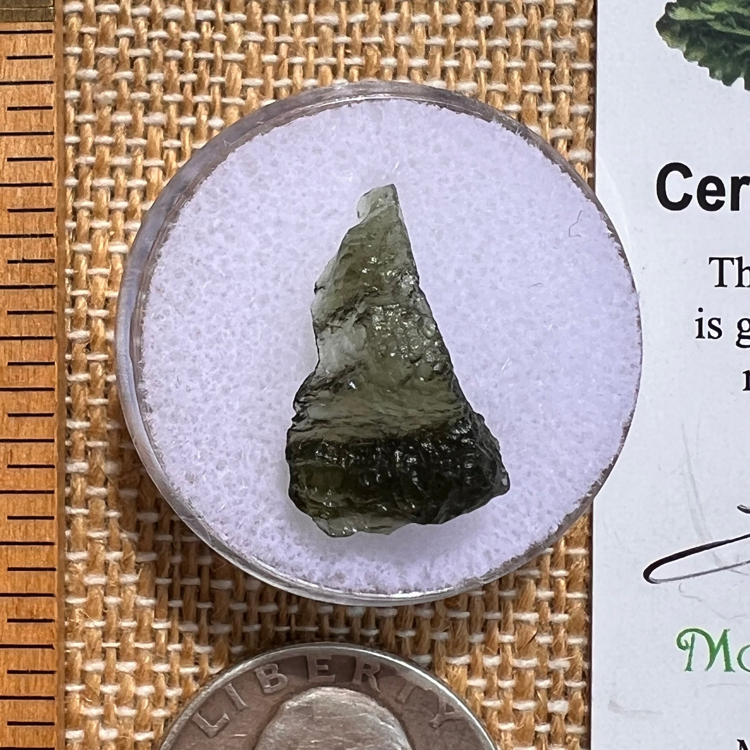 Moldavite 0.8 grams #2079-Moldavite Life