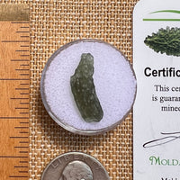 Moldavite 0.8 grams #2081-Moldavite Life
