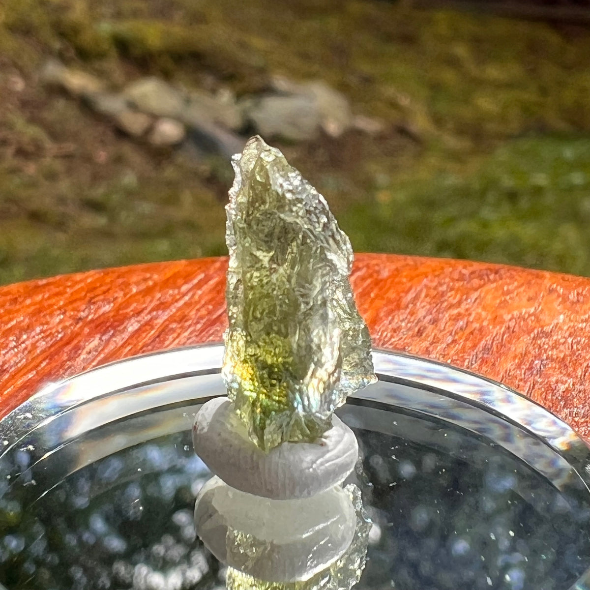 Moldavite 0.8 grams #2082-Moldavite Life