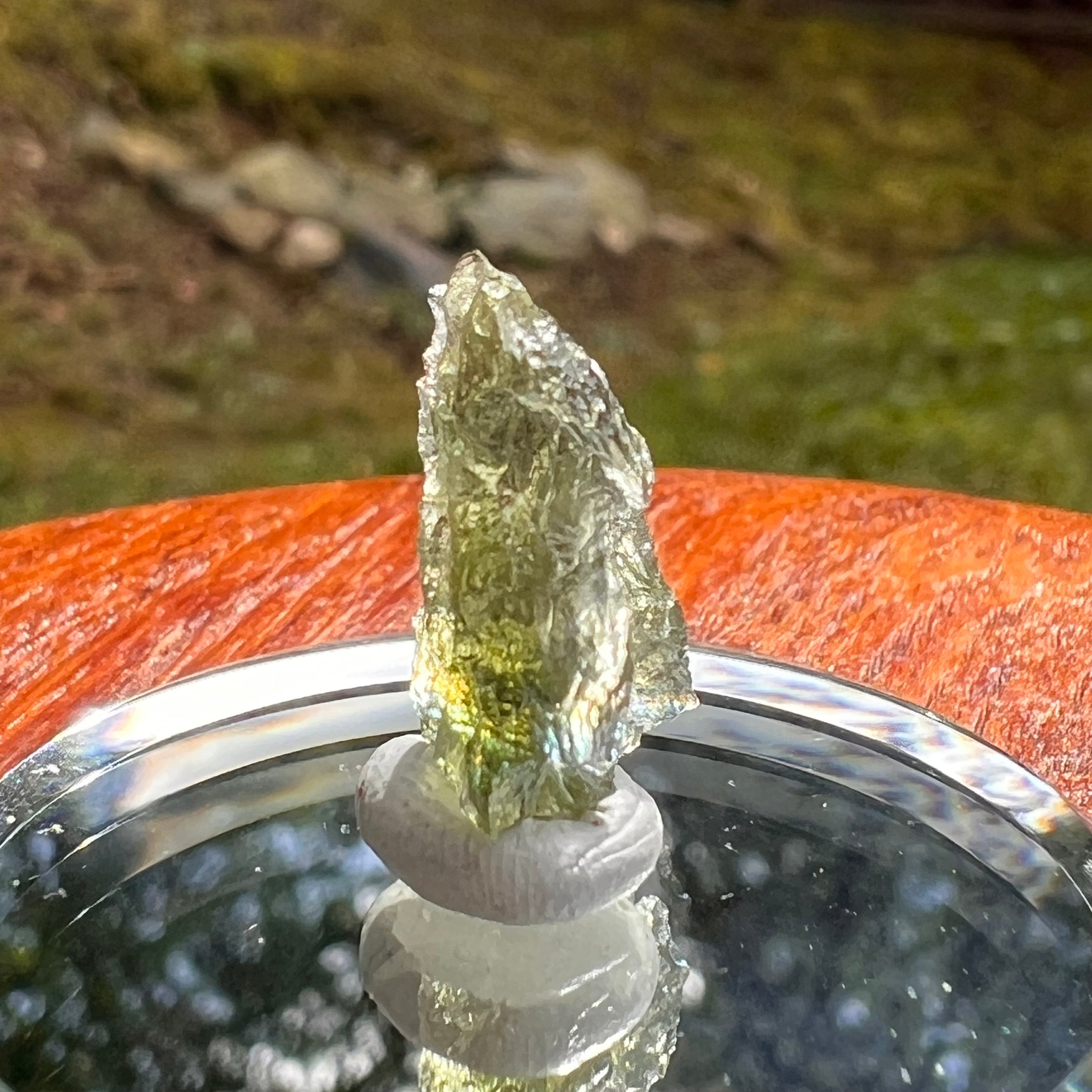 Moldavite 0.8 grams #2082-Moldavite Life