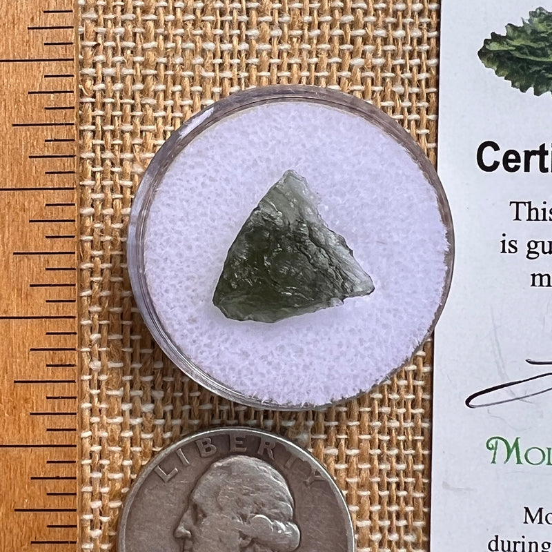 Moldavite 0.8 grams #2091-Moldavite Life