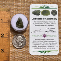 Moldavite 0.8 grams #2098-Moldavite Life