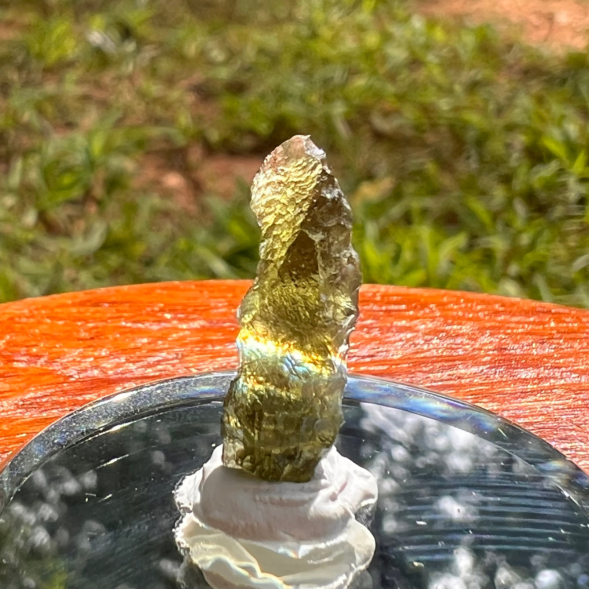 Moldavite 0.8 grams #2099-Moldavite Life