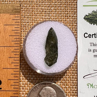 Moldavite 0.8 grams #2099-Moldavite Life