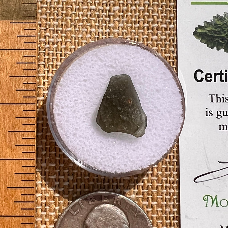 Moldavite 0.8 grams #2101-Moldavite Life