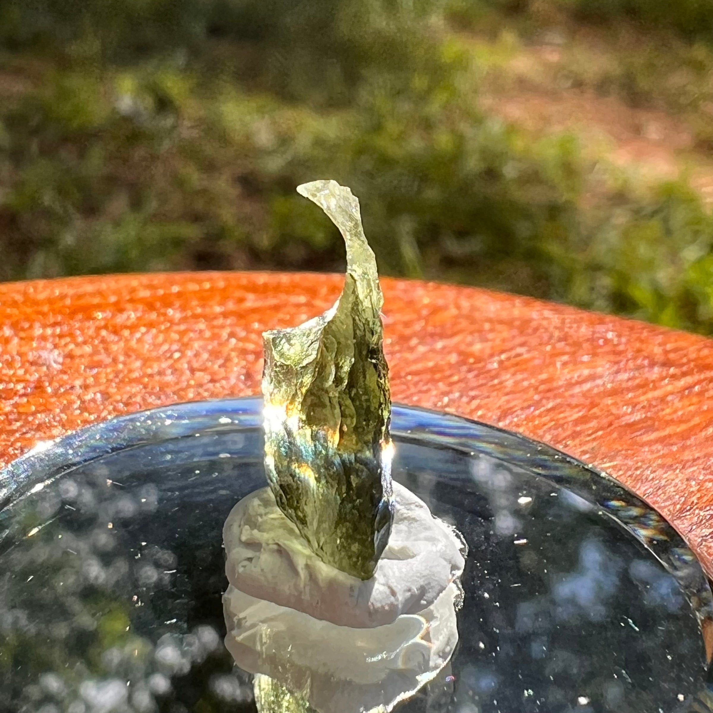 Moldavite 0.8 grams #2102-Moldavite Life