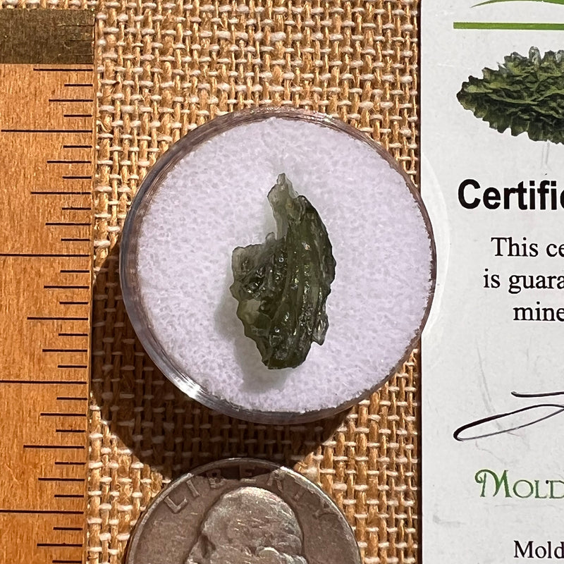 Moldavite 0.8 grams #2104-Moldavite Life