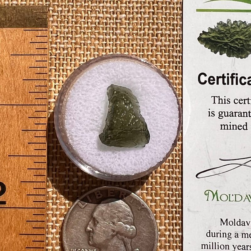 Moldavite 0.8 grams #2107-Moldavite Life