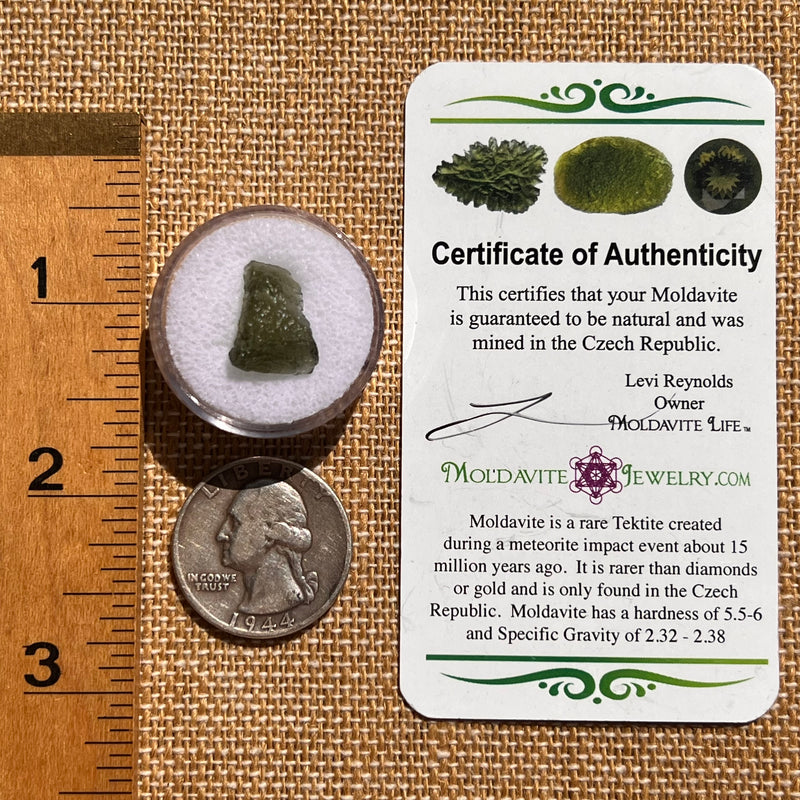 Moldavite 0.8 grams #2107-Moldavite Life