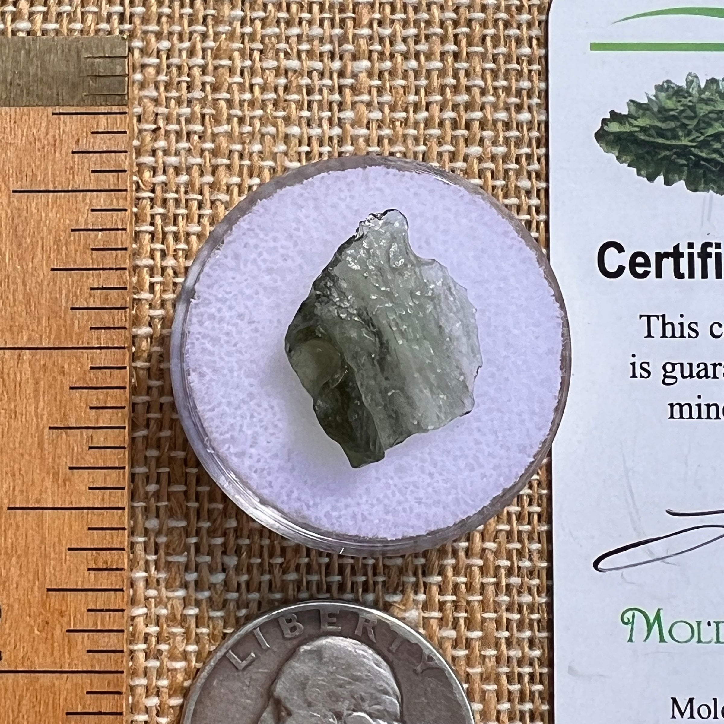 Moldavite 0.8 grams #2108-Moldavite Life