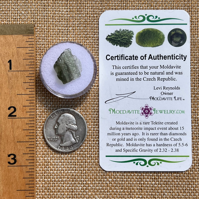 Moldavite 0.8 grams #2108-Moldavite Life