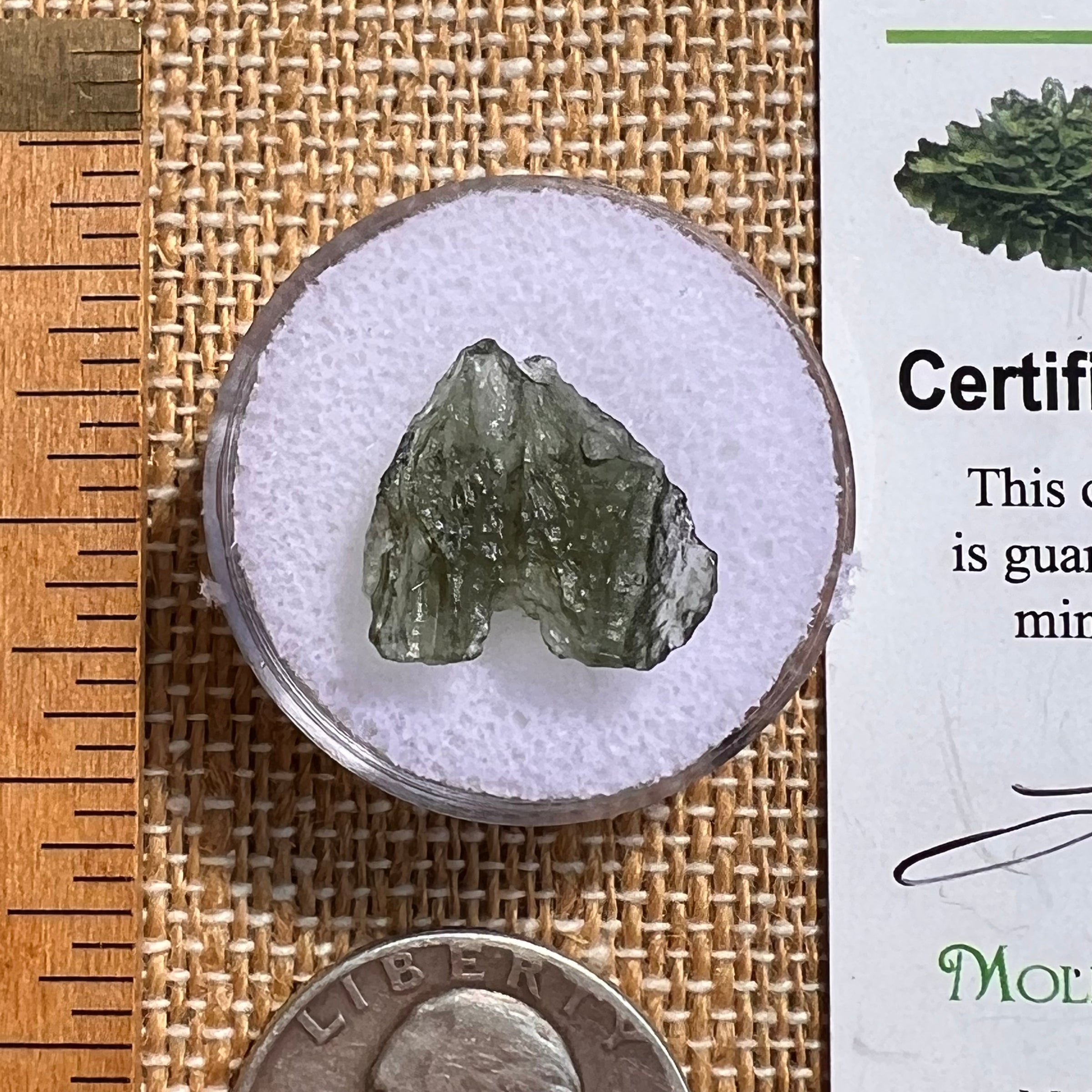 Moldavite 0.8 grams #2109-Moldavite Life