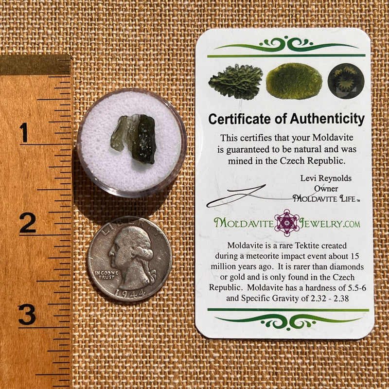 Moldavite 0.8 grams #2112-Moldavite Life