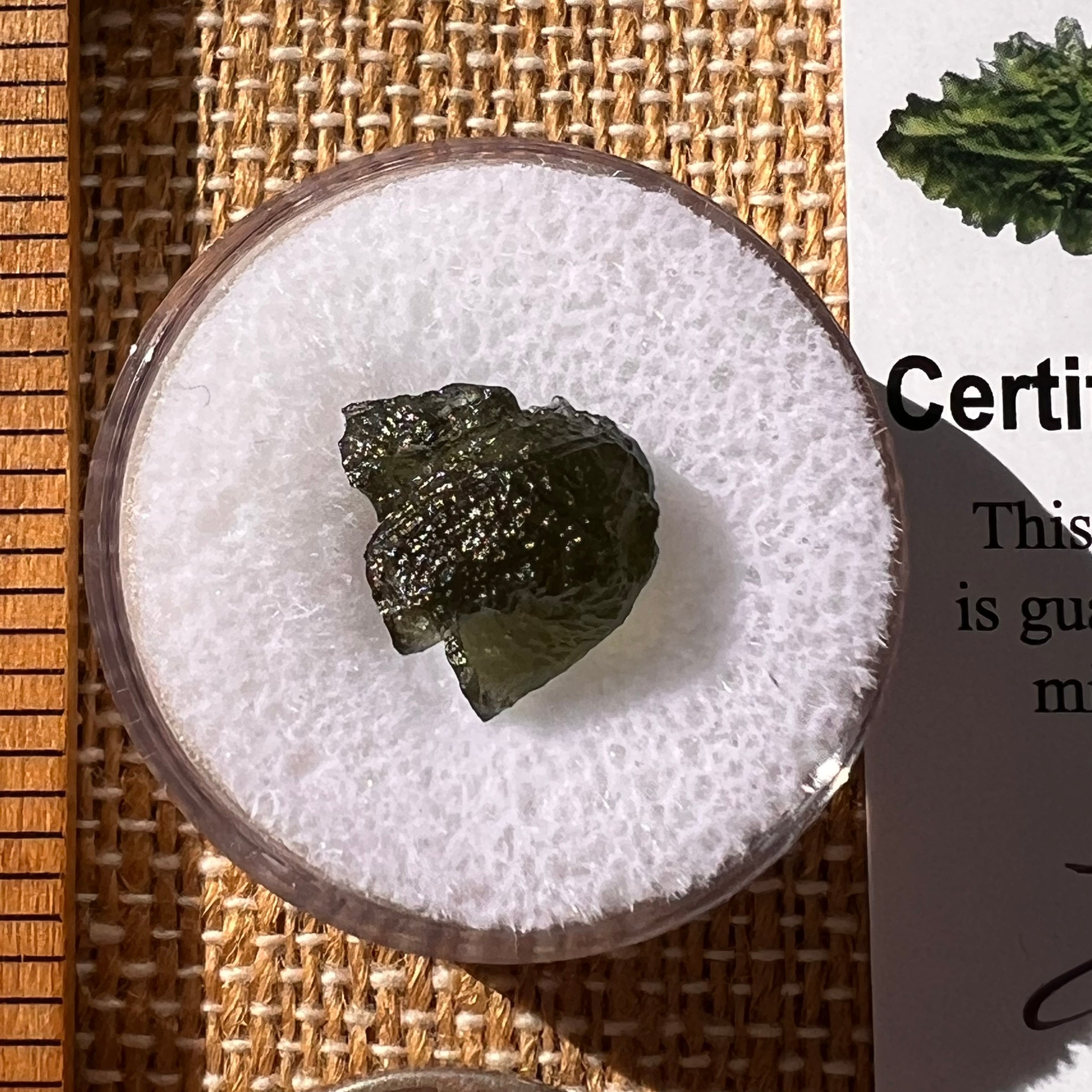 Moldavite 0.8 grams #2238-Moldavite Life