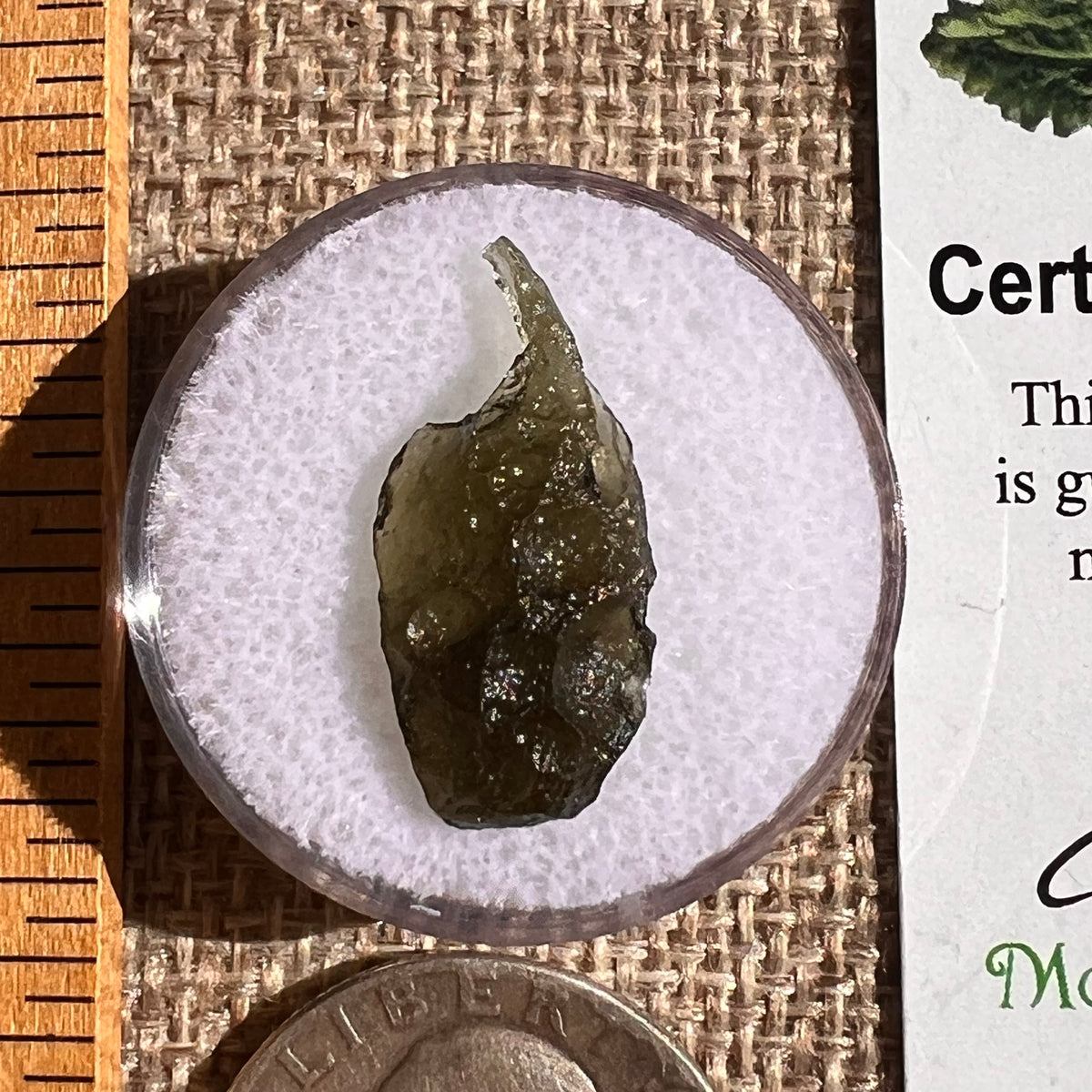 Moldavite 0.8 grams #2346-Moldavite Life