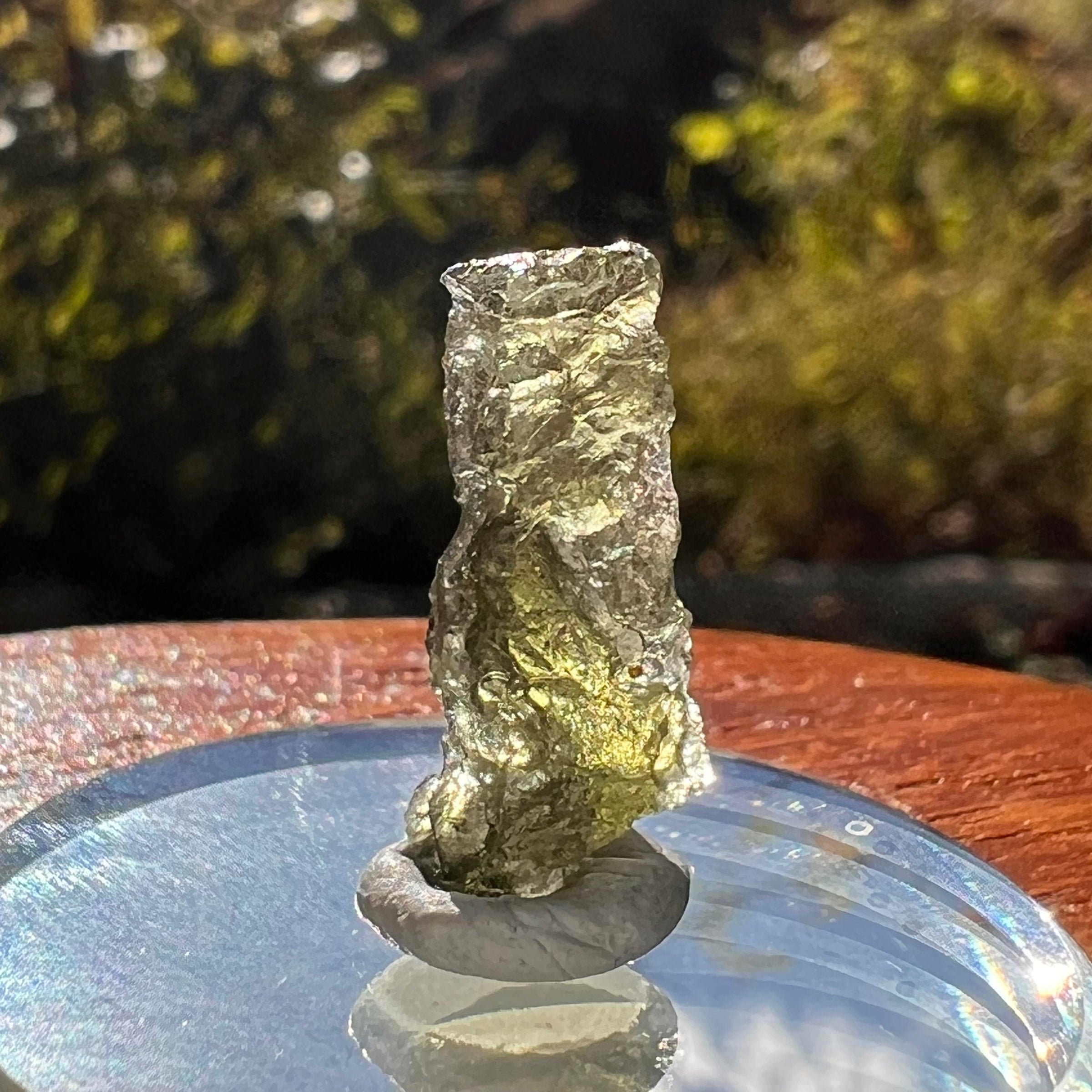Moldavite 0.8 grams Natural Hole #2298-Moldavite Life