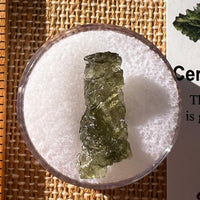 Moldavite 0.8 grams Natural Hole #2298-Moldavite Life