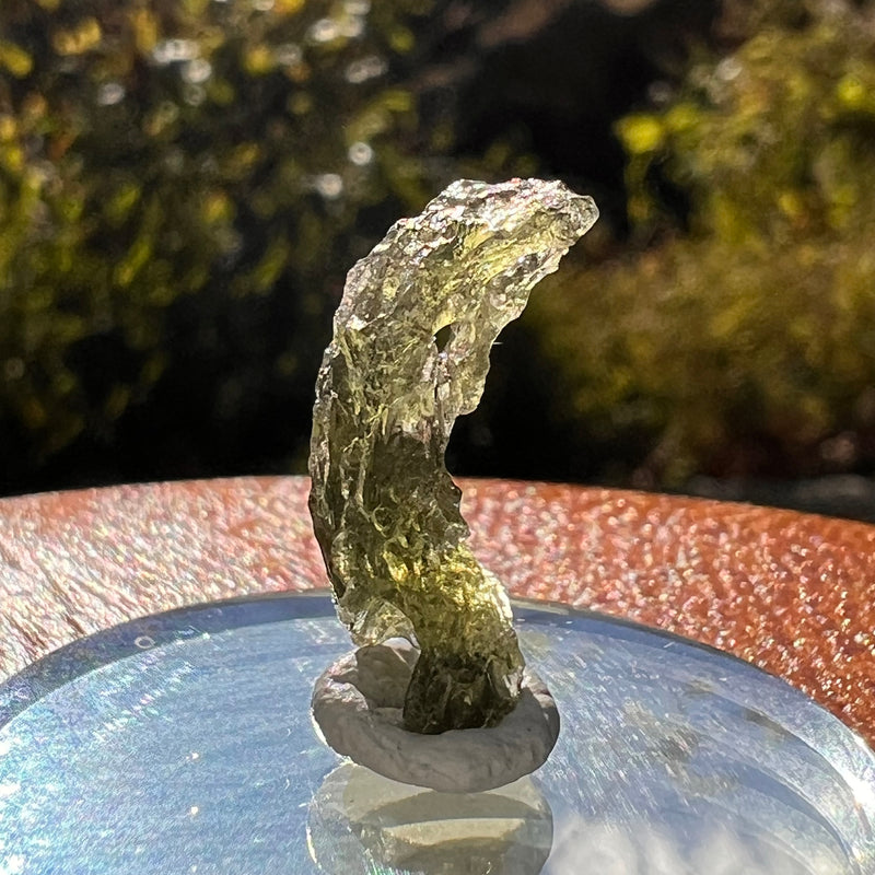 Moldavite 0.8 grams Natural Hole #2298-Moldavite Life