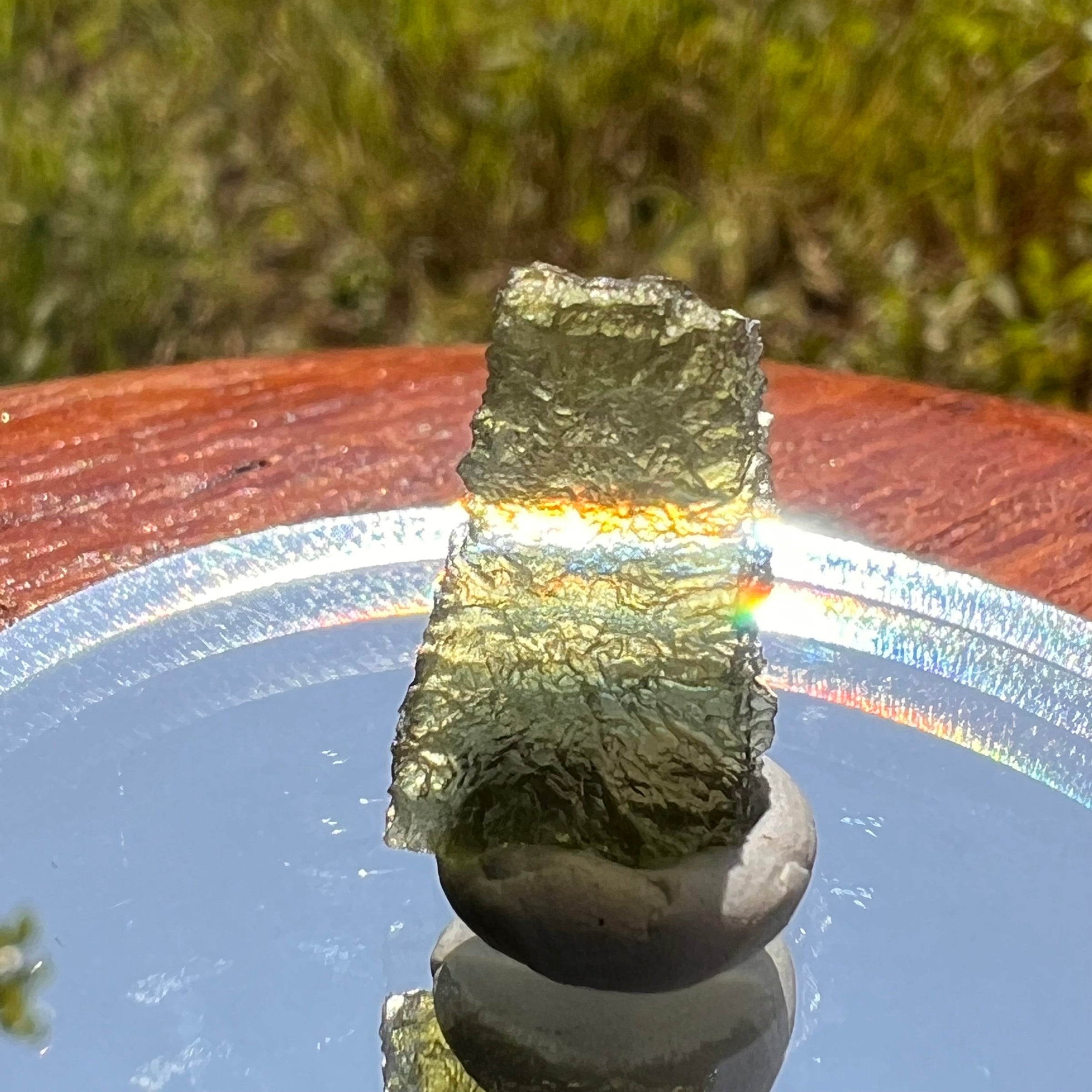 Moldavite 0.9 grams #1679-Moldavite Life